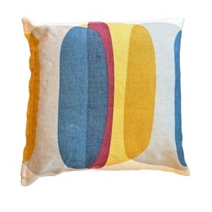 IKEA pillow cover with colorful abstract design